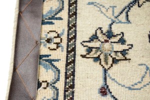 Cream Classic 3X6 Nain Kashmar Persian Runner Rug