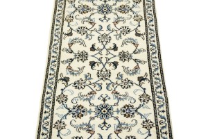 Cream Classic 3X6 Nain Kashmar Persian Runner Rug