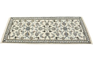 Cream Classic 3X6 Nain Kashmar Persian Runner Rug