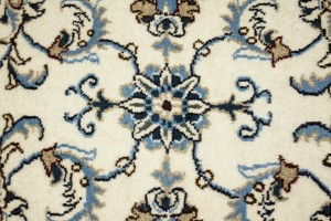 Cream Classic 3X6 Nain Kashmar Persian Runner Rug