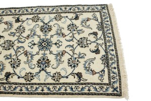 Cream Classic 3X6 Nain Kashmar Persian Runner Rug