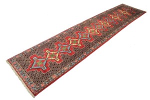 Vintage Floral 3X13'5 Bidjar Persian Runner Rug
