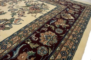 Cream Classic Floral 8X10 Oriental Rug