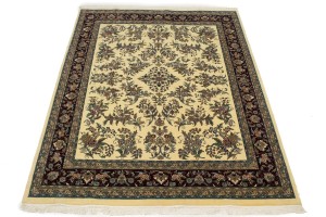 Cream Classic Floral 8X10 Oriental Rug
