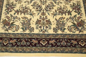 Cream Classic Floral 8X10 Oriental Rug