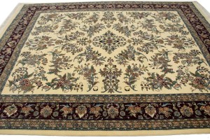 Cream Classic Floral 8X10 Oriental Rug