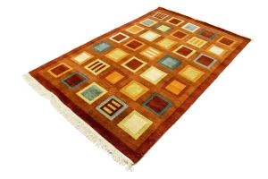 Multicolored Modern 5X8 Oriental Rug