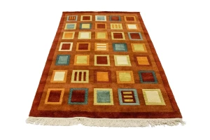Multicolored Modern 5X8 Oriental Rug