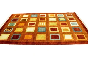 Multicolored Modern 5X8 Oriental Rug
