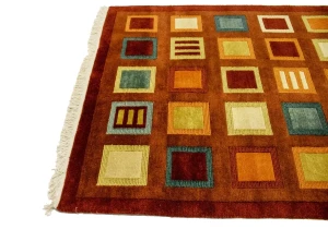 Multicolored Modern 5X8 Oriental Rug