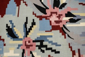 Red Floral Dhurrie 8X10 Chinese Oriental Rug