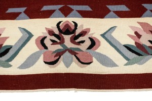 Red Floral Dhurrie 8X10 Chinese Oriental Rug
