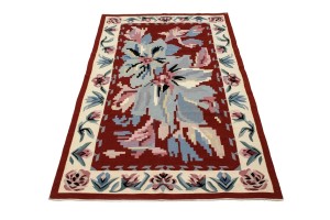 Floral Dhurrie 6X9 Chinese Oriental Rug
