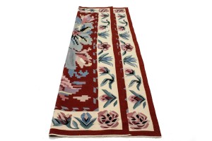 Floral Dhurrie 6X9 Chinese Oriental Rug