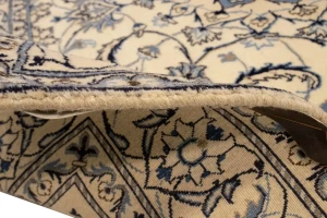 Vintage Cream Classic 6X6 Nain Tabas Persian Rug