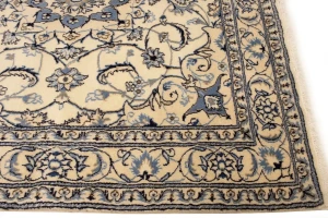 Vintage Cream Classic 6X6 Nain Tabas Persian Rug
