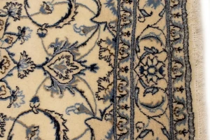 Vintage Cream Classic 6X6 Nain Tabas Persian Rug