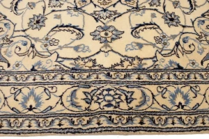 Vintage Cream Classic 6X6 Nain Tabas Persian Rug