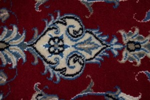 Vintage Red Floral 3X5 Nain Persian Rug