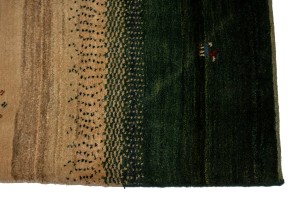 Multiolored Stripes Tribal 5X6 Gabbeh Persian Rug