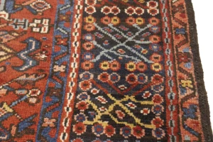 Semi Antique Rusty Red Tribal 5X6 Karajeh Persian Rug