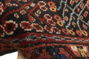 Semi Antique Rusty Red Tribal 5X6 Karajeh Persian Rug
