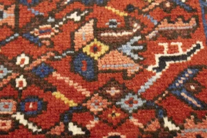 Semi Antique Rusty Red Tribal 5X6 Karajeh Persian Rug