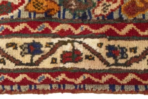 Vintage Plum Tribal 4X7 Shahrbabak Persian Rug