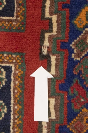Vintage Plum Tribal 4X7 Shahrbabak Persian Rug