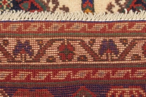 Vintage Plum Tribal 4X7 Shahrbabak Persian Rug