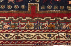 Vintage Plum Tribal 4X7 Shahrbabak Persian Rug