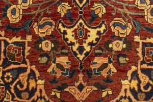 Vintage Red Floral 5X7 Bakhtiari Persian Rug