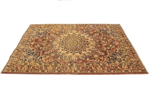 Vintage Red Floral 5X7 Bakhtiari Persian Rug