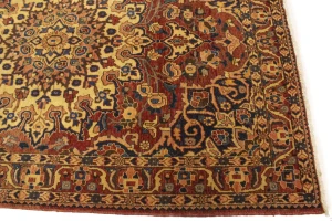 Vintage Red Floral 5X7 Bakhtiari Persian Rug