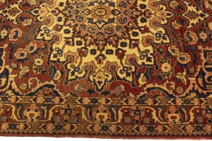 Vintage Red Floral 5X7 Bakhtiari Persian Rug
