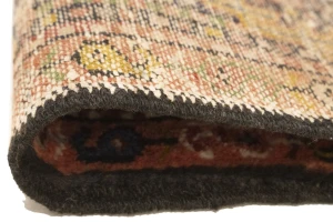 Semi Antique Tribal Geometric 4X5 Karajeh Persian Rug