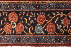 Vintage Floral Maroon Red 4X6'5 Gholtogh Persian Rug