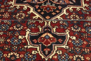 Vintage Floral Maroon Red 4X6'5 Gholtogh Persian Rug