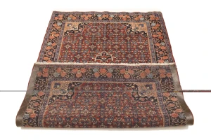 Vintage Floral Maroon Red 4X6'5 Gholtogh Persian Rug
