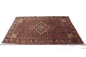 Vintage Floral Maroon Red 4X6'5 Gholtogh Persian Rug