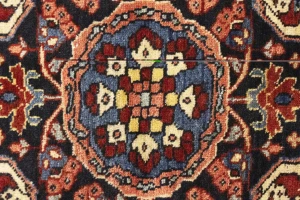 Vintage Floral Maroon Red 4X6'5 Gholtogh Persian Rug