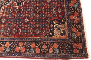 Vintage Floral Maroon Red 4X6'5 Gholtogh Persian Rug