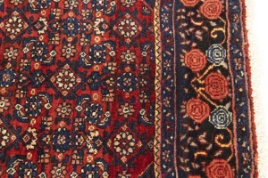 Vintage Floral Maroon Red 4X6'5 Gholtogh Persian Rug