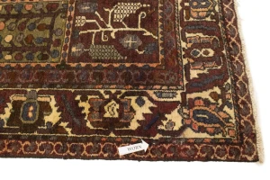 Vintage Brown Floral 7X10 Bakhtiari Persian Rug