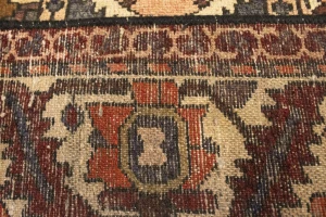 Vintage Brown Floral 7X10 Bakhtiari Persian Rug