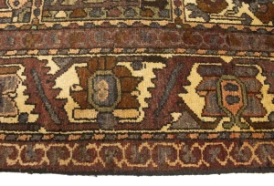 Vintage Brown Floral 7X10 Bakhtiari Persian Rug
