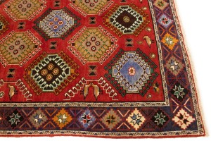 Semi Antique Tribal Scarlet Red 5X9 Shiraz Lori Persian Rug