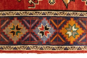 Semi Antique Tribal Scarlet Red 5X9 Shiraz Lori Persian Rug