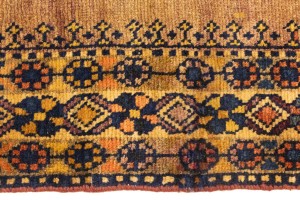 Semi Antique Beige Tribal 5'5X9'7 Zanjan Persian Runner Rug