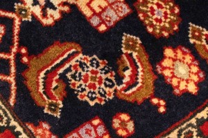 Vintage Plum Floral 2X3 Ardebil Persian Rug